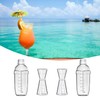4 pcs Clear Cocktail Shaker Set 2 pcs Plastic bar