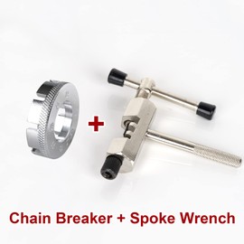 Bike Chain Breaker Tool Pin Remover,with Spoke Wrench, Link Multitool Bicycle Removal Joining Rivet Cutter Splitter Replacement Accessory Cycling MTB Road Set Multi Kit Mini Chains Repair