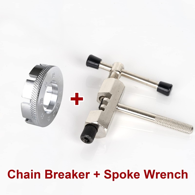 Bike Chain Breaker Tool Pin Remover,with Spoke Wrench, Link Multitool