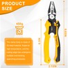 7-in-1 Linesman Pliers,9 inch Multipurpose Combination Pliers with Wire Stripper/Crimper/Cutter/Brake