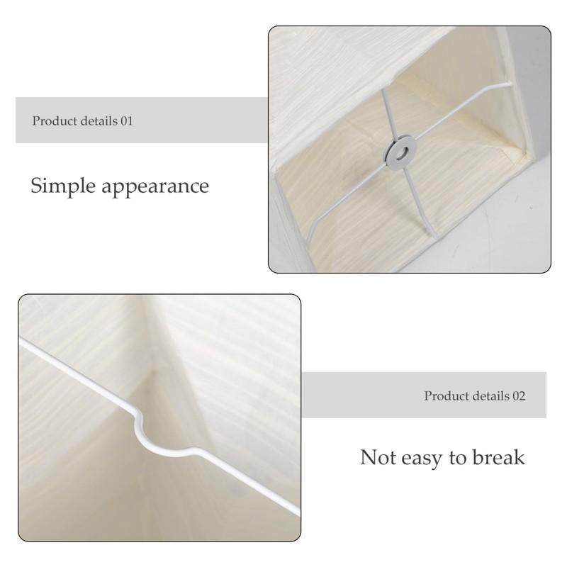 FRCOLOR Japanese Paper Floor Lamp Shade Foldable Replacement Standing Protector