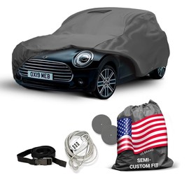 DaShield Ultimum Series Car Cover Waterproof All Weather for Mini Cooper Car Cover Clubman 2017-2024 Wagon 4-Door - Protection Semi Custom Fit - Dust, Sun, Snow, Rain, Protection in&Outdoor