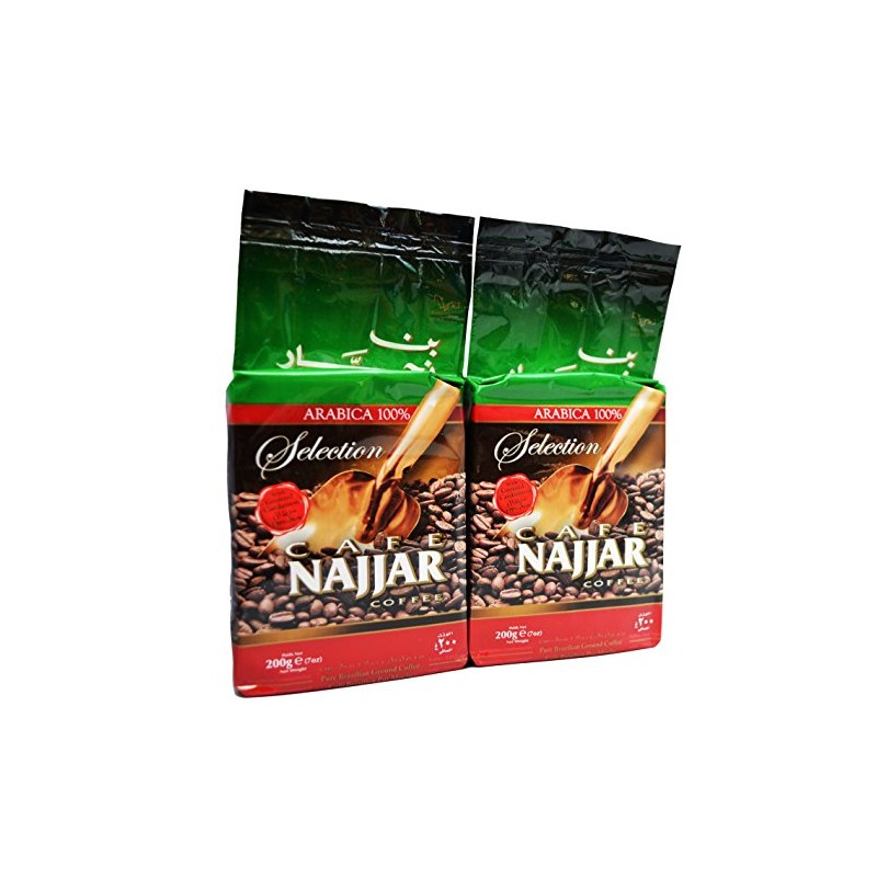Najjar Arabica 100% Coffee with Ground Cardamom 200g (2 Pack)