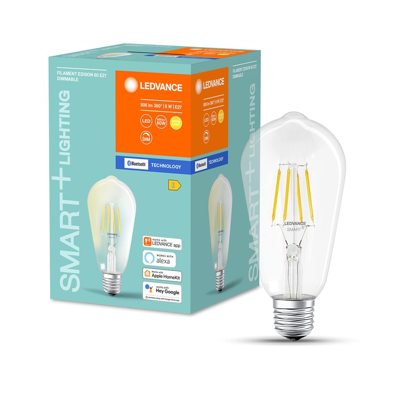 Ledvance LED Filament Smart+ ST64 Edison 6W = 60W E27