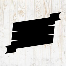 Ribbon Wall Decals Silhouette - Ribbon Wall Stickers - Text Banner Room Decor for Boys Girls Kids Room Bedroom Laptop Water Bottle Car Window Decals DWSV5760