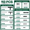 Silicone Vacuum Hose Kit, 5Ft 6PCS Vacuum Hose Automotive &