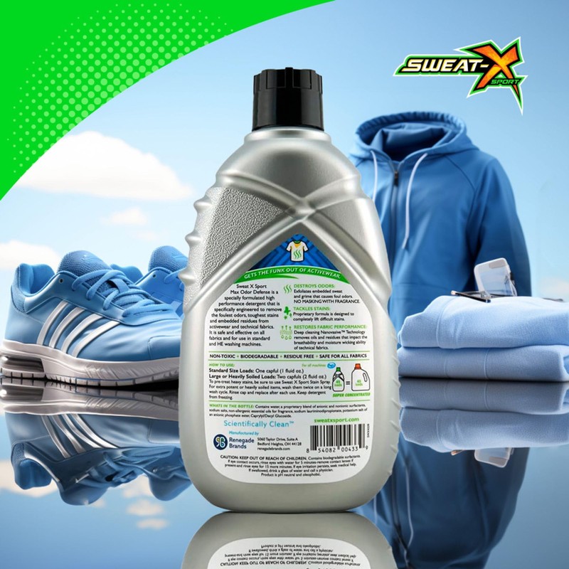 Sweat X Original Max Odor Defense Laundry Detergent – Remove