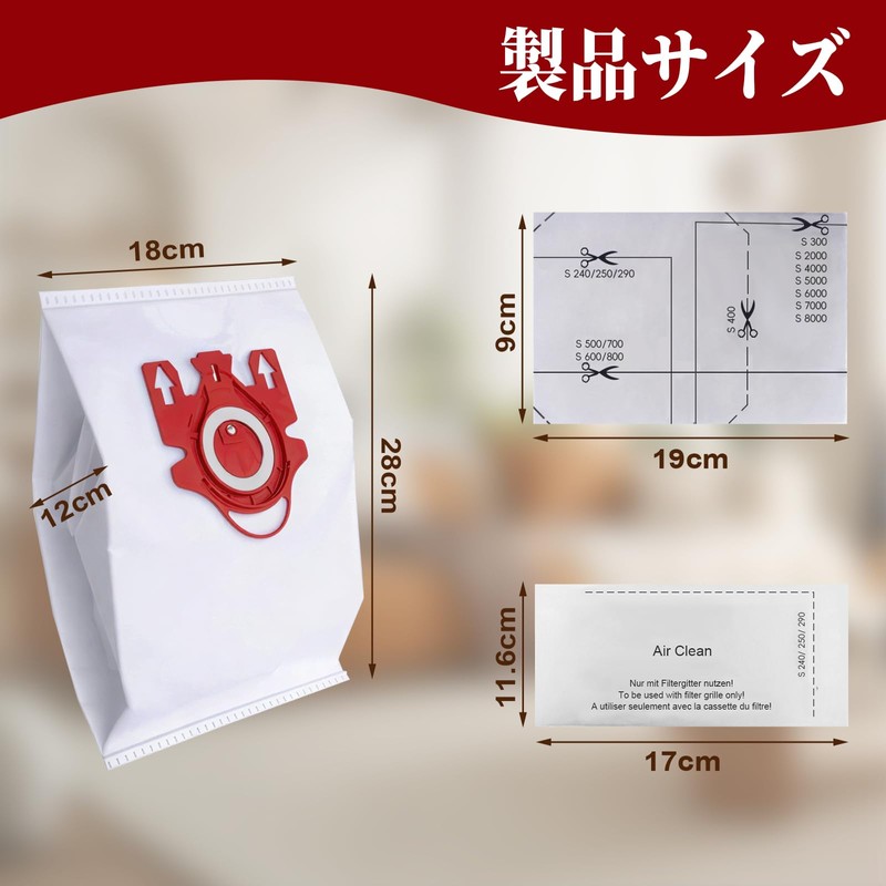 Ligefoy Vacuum Bags for Miele Vacuum Cleaner Dust Bags Replacement