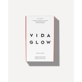 Vida Glow  Bolsas de colágeno marino hidrolizado natural  Promueve la piel brillante  suaviza líneas finas (melocotón, 30 bolsas)                     