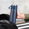 Vacuum Insulated Flask 500ml/17.6oz Stainless Steel Thermo Bottle with Cup