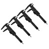 4pcs 80mm Vernier Caliper Vernier Caliper Double Scale Calliper Measuring