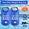 Lanathel 2 Pack Pool Step Weights, 500D PVC Waterproof Heavy