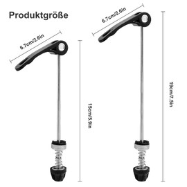 Fizdoqg Quick Release 2 Pieces Quick Release Bicycle Front and Rear Wheel Quick Release Bicycle Axle Set Bicycle Quick Release MTB Quick Release for Road Bike / Mountain Bike