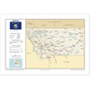 13x19 Montana General Reference Wall Map - Anchor Maps USA