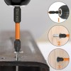 Saipe 10PCS Magnetic PZ2 Pozi Screwdriver Bit Set Quick Release