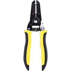 10-22 AWG Multi-Gauge 7" Precision Wire Stripper - Professional Handle Design Wire Strippers Electrical - Safety Lock Cable Stripper Tool for Easy Use