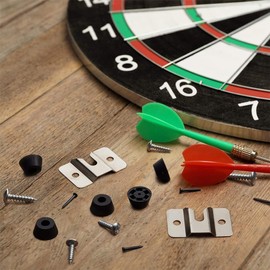 IYUXIHQ Dartboard Bracket - for hanging Dartboards - includes Screws and Stabilisers Dart Board Hanging Kit, Dartboard Holder Wall Mounting Bracket hooks for hanging Screw Hook Set Accessories Kits