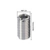 Pack of 10 Threaded Insert, 15 mm M8 to M6