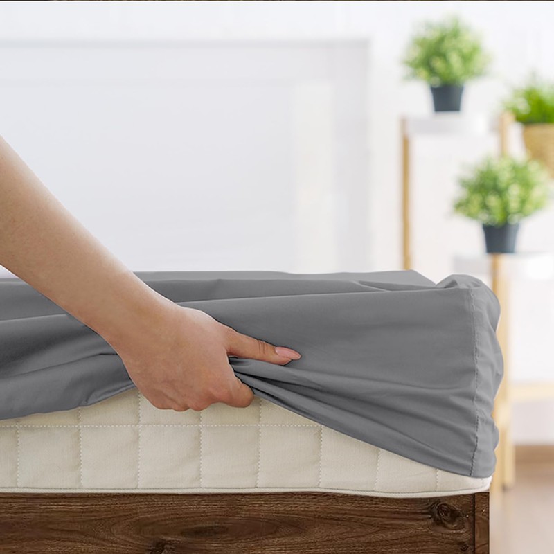 SSW HOMES Fitted Sheet 30 CM Deep Easy Care Soft