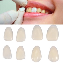 Fyearfly Temporary Tooth Repair, 70 Pieces/Bag Temporary Teeth Crowns Dental Veneers Resin Front Upper Preliminary Crown for Dental Oral Care