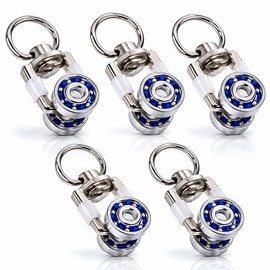 Garneck Sliding Wheels for Pergola - Quiet Metal Castors for Quiet and Gentle Movement of Curtains and Sails - Ideal for Patio and Garden - Pack of 5 in High-Quality Design