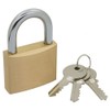 Merriway BH03902 (4 Pcs) Solid Brass Keyed Alike Padlock, Solid