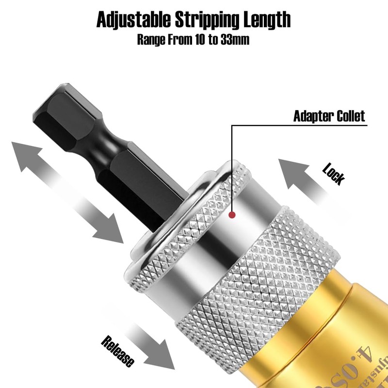 TOOLCOOL Wire Stripper for Drill Wire Stripping Tool for Drill