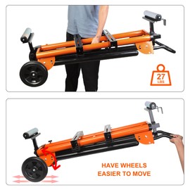 Miter Saw Stand with Pedestal Roller, Stainless Steel Portable Work Support Stand for Workshop Tools, 500 Lb Max Table Saw Stand Miter Saw Table, Folding Table Saw