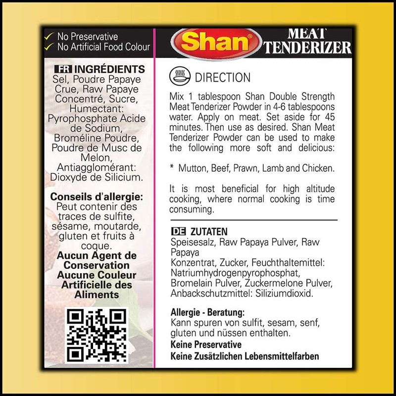 Shan - Meat Tenderizer Seasoning Mix 1.4 oz (40g) -