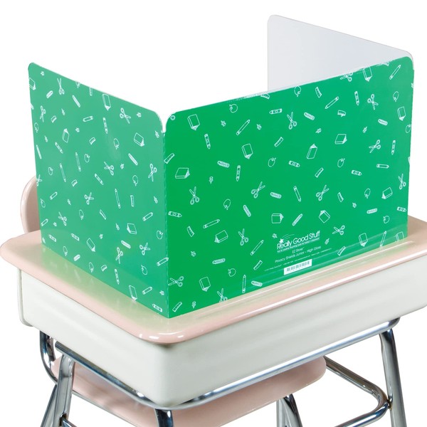 Really Good Stuff Standard Privacy Shields Set of 12, Green