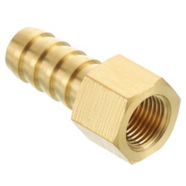Kozelo Pack of 1 Brass Hose Barb Fittings Adapter Connector 3/8" Hose Barb to 1/8" NPT Female Fittings for Home Machines, Massage Bathtubs, and Irrigation Systems