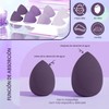 8 piezas esponja maquillaje,3 formas disponibles,beauty blender,para Juego de Esponjas