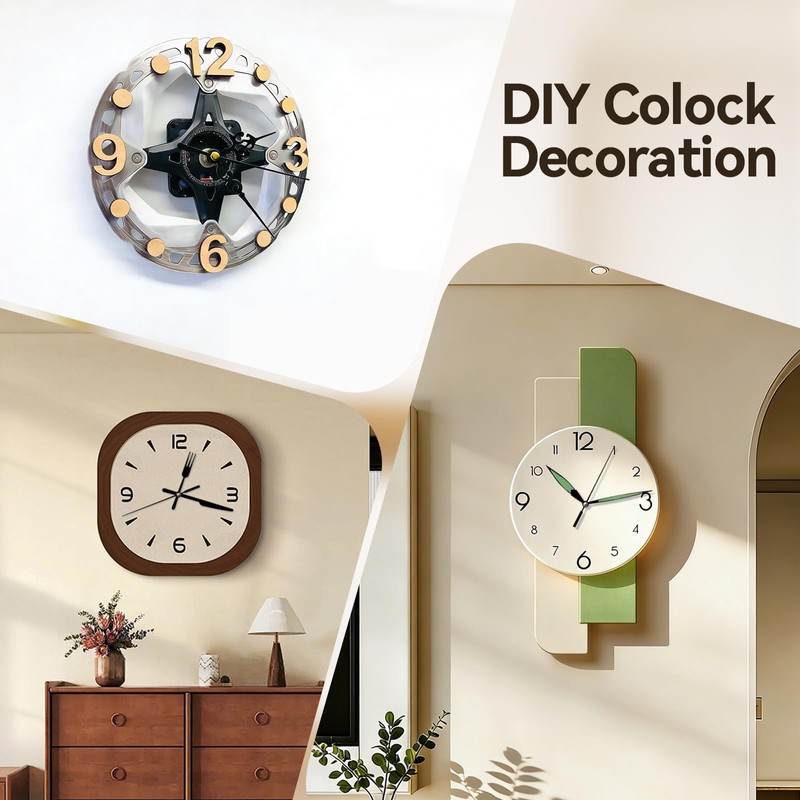 15 Pack Clock Movement Replacement Parts, Silent Clock Mechanism Replacement