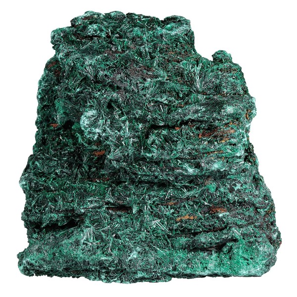 Nupuyai Natural Malachite Rough Stone Large Irregular Crystal Stone Druse Cluster Minerals Stone Natural Piece Reiki Healing Stone Feng Shui Decoration for Home and Office, 401-500 g