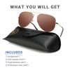 EYESPEX Classic Retro Aviator Polarized Sunglasses for Men Women 70s