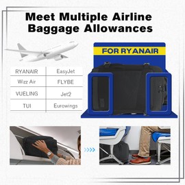 Xkdoai Hand Luggage Backpack 40 x 20 x 25 for Ryanair 45 x 36 x 20 Travel Backpack Hand Luggage for Easyjet Aeroplane Cabin Bag Carry on Luggage Travel Backpack Work Backpack Men Women Black, black