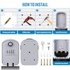 ENONEO Key Safe Key Safe with 4-Digit Combination Code with