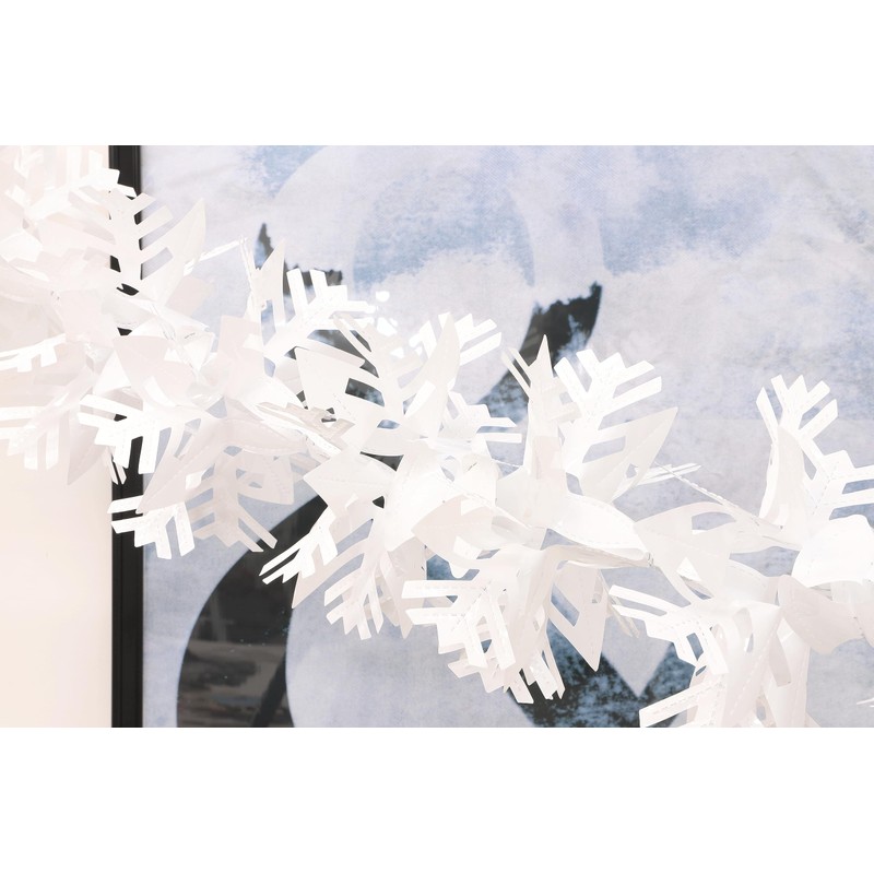 Toyland® 6.8ft (2.1m) White Festive Snowflake Garland - Christmas &