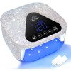 Okasiuv UV LED Nail Lamp with UV Gloves,Magnetic Metal Mirror