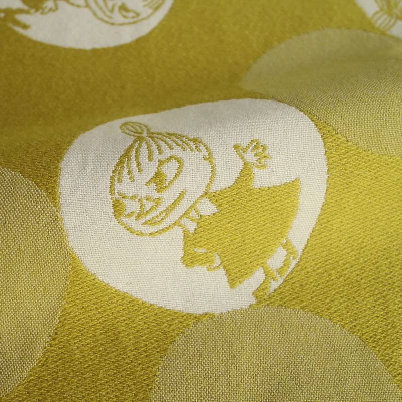 MOOMIN Moomin Cushion Cover, Bubble Dot, Mi, Mustard, Approx. 17.7