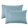 Bedsure Queen Pillow Cases Set of 2 - Grey Blue