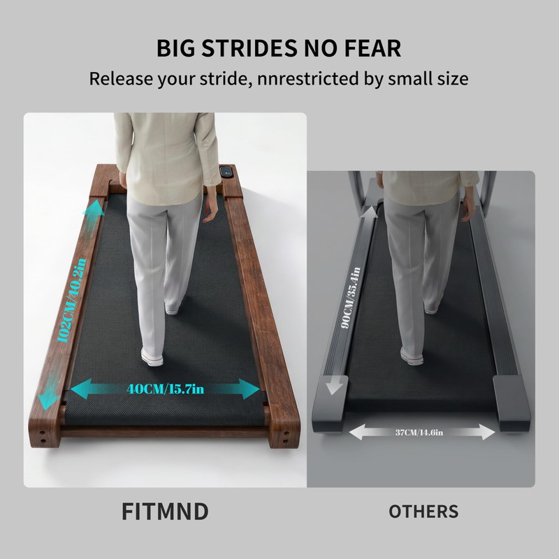 FITMIND Walking Pad Treadmill for Home Office,2 in 1 Under