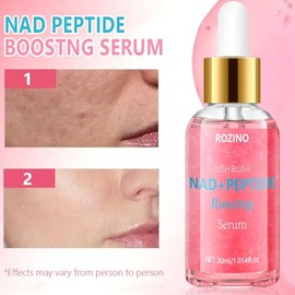 NAD+ - Suero potenciador de péptidos, suero facial antienvejecimiento que reduce las líneas finas y las arrugas, mejora la firmeza y la elasticidad, r