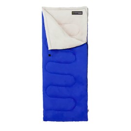 2-Season Sleeping Bag with Carrying Bag for Adults and Kids – Spirit Lake Sleeping Bag for Camping and Festivals by Wakeman Outdoors (Blue)