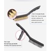 Sayago 6PCS Brass Wire Brush Wire Brushes Set Small Mini