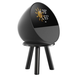 WAWXH1314 Stand Holder for Echo Spot, Metal Speaker Stand for Echo Spot, Magnetic Alexa Echo Spot Stand, Easy Use Echo Spot Holder, Durable Echo Spot Stand (Black, Basic)