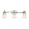 Kichler Lighting 3-Light Oxby Brushed Nickel Bathroom Vanity Light
