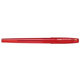 Pilot BSGC-10M-RR Oil Based Ballpoint Pen, Super Grip G, Cap Type, 0.04 inch (1.0 mm), Medium Point, Red Axis, Set of 10