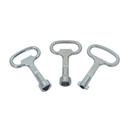 Set of 3 corner keys, bleed keys, heating key, heating vent, key for bleeding for electric box, gas, water, electricity meter, box, cabinet, square key