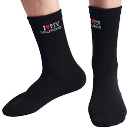 Dazhshun Boyfriend Romantic Gifts for I Love My Girlfriend Socks,Ideas Funny Socks for Men/Boyfriend,Birthday Christmas Valentine's Day Cute Gifts for Boyfriend/Husband/Him,Stocking Stuffers